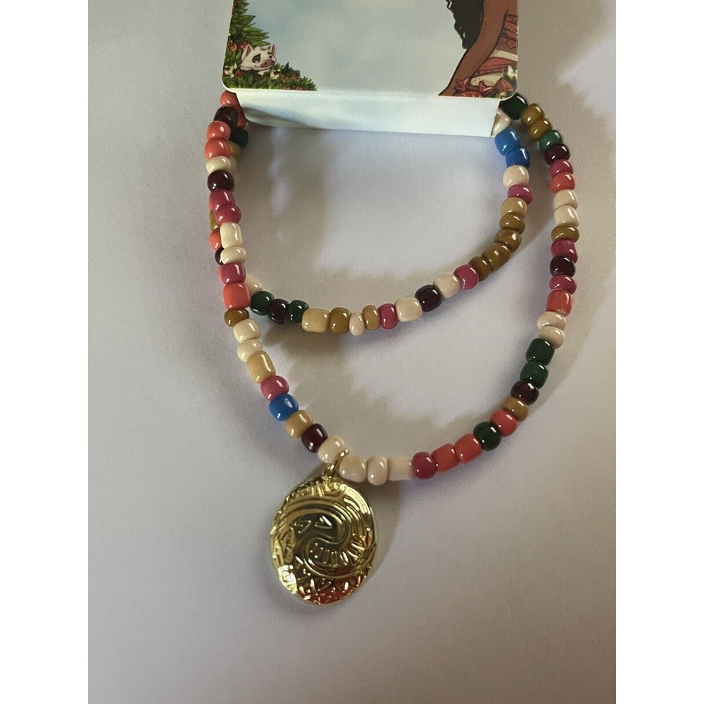 Disney Parks Moana Te Fiti Glass Bead Stretch Bracelet  Epcot Journey of Water